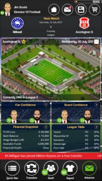 Club Soccer Director 2018 ゲームのスクリーンショット