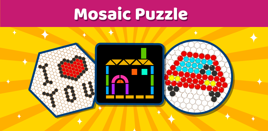 Banner of Mosaic Puzzles Art Jeu Enfants 500009