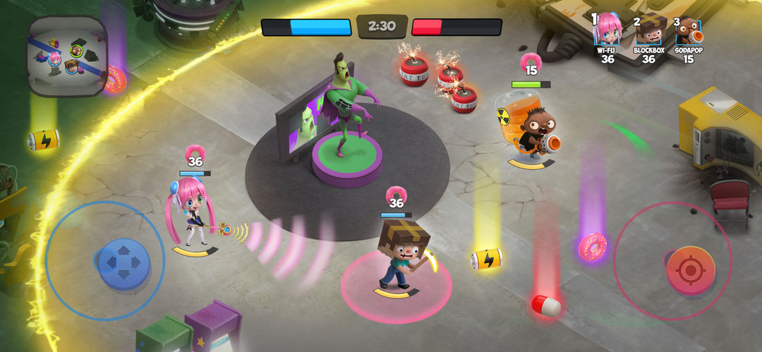 Kids vs Zombies: Donuts Brawl screenshot game