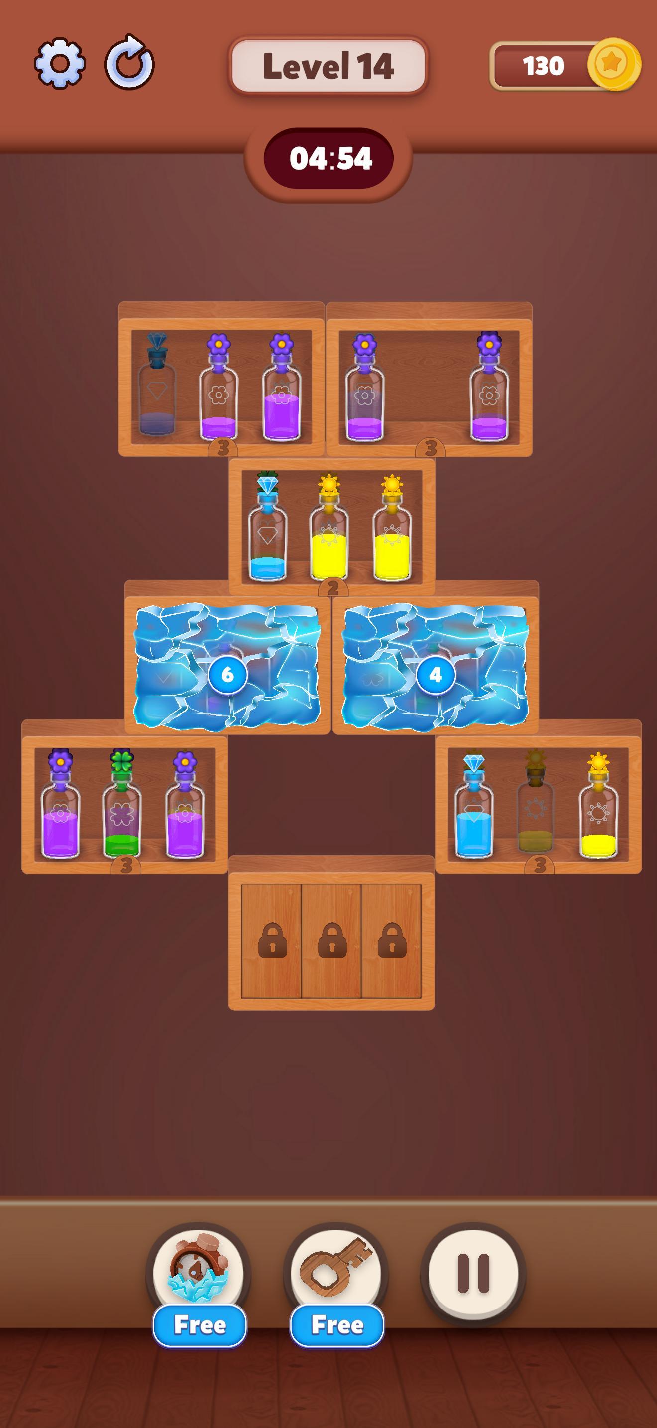 Merge The Bottles Game Screenshot