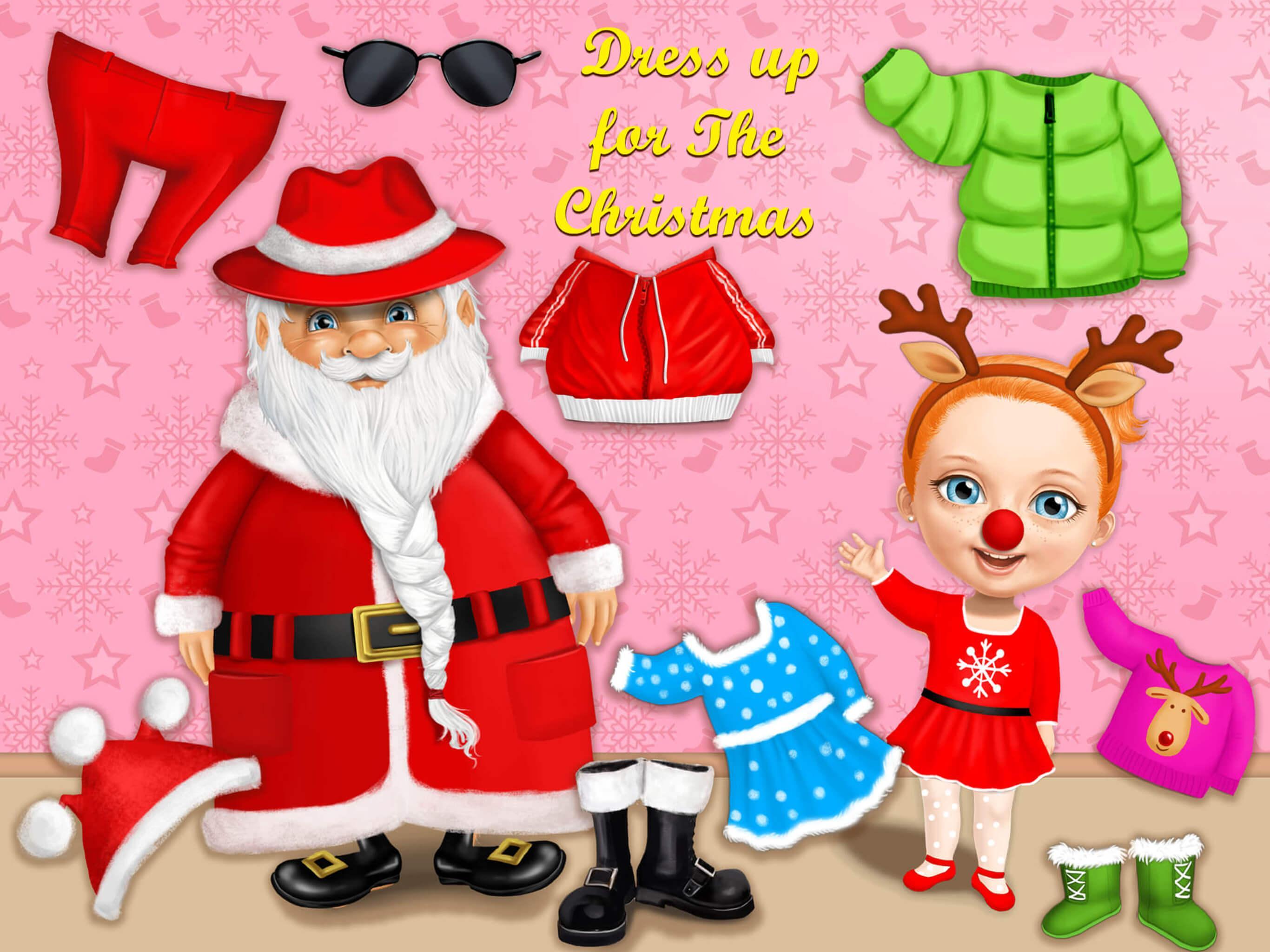 Cuplikan Layar Game Sweet Baby Girl Christmas 2