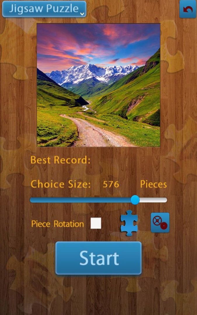 산악 지그 소 퍼즐 게임 스크린 샷