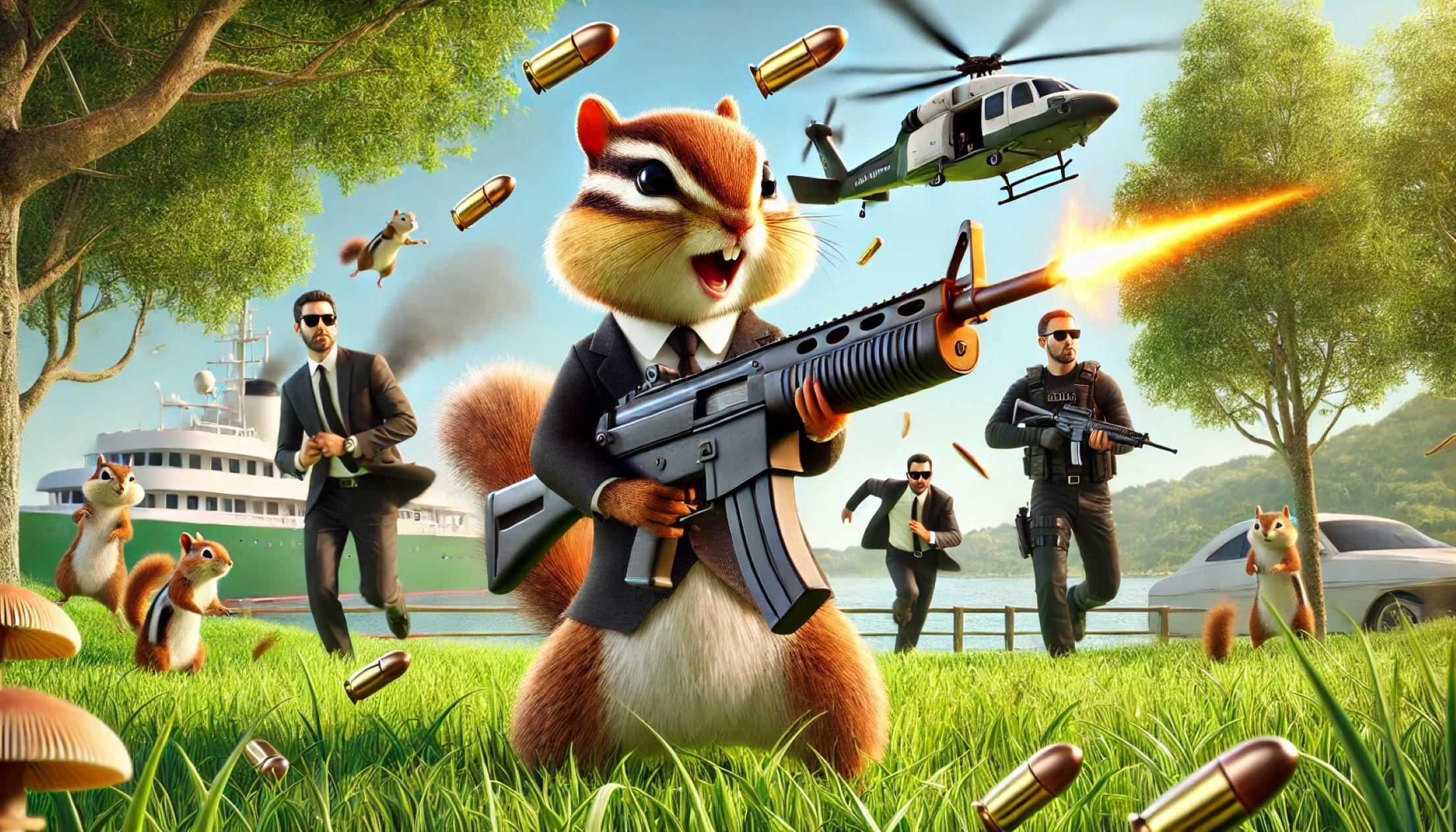 Captura de Tela do Jogo Squirrel Family 3D Gun Master