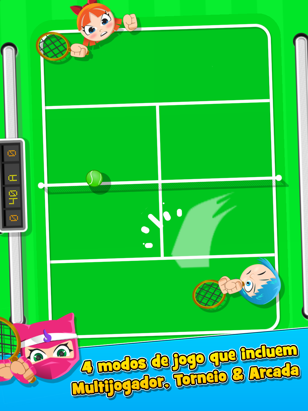 Captura de Tela do Jogo Bang Bang Tennis Game