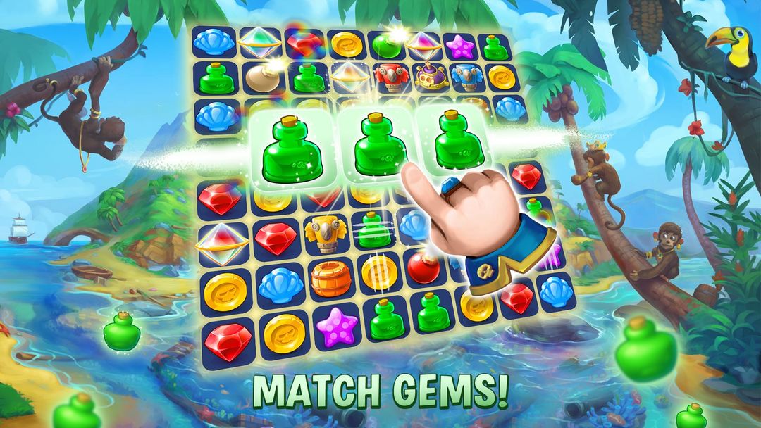Pirates & Pearls: Match, build screenshot game