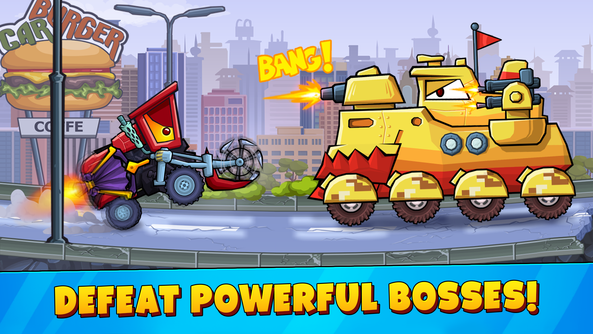 Car Eats Car 3 Hill Climb Race Game Screenshot