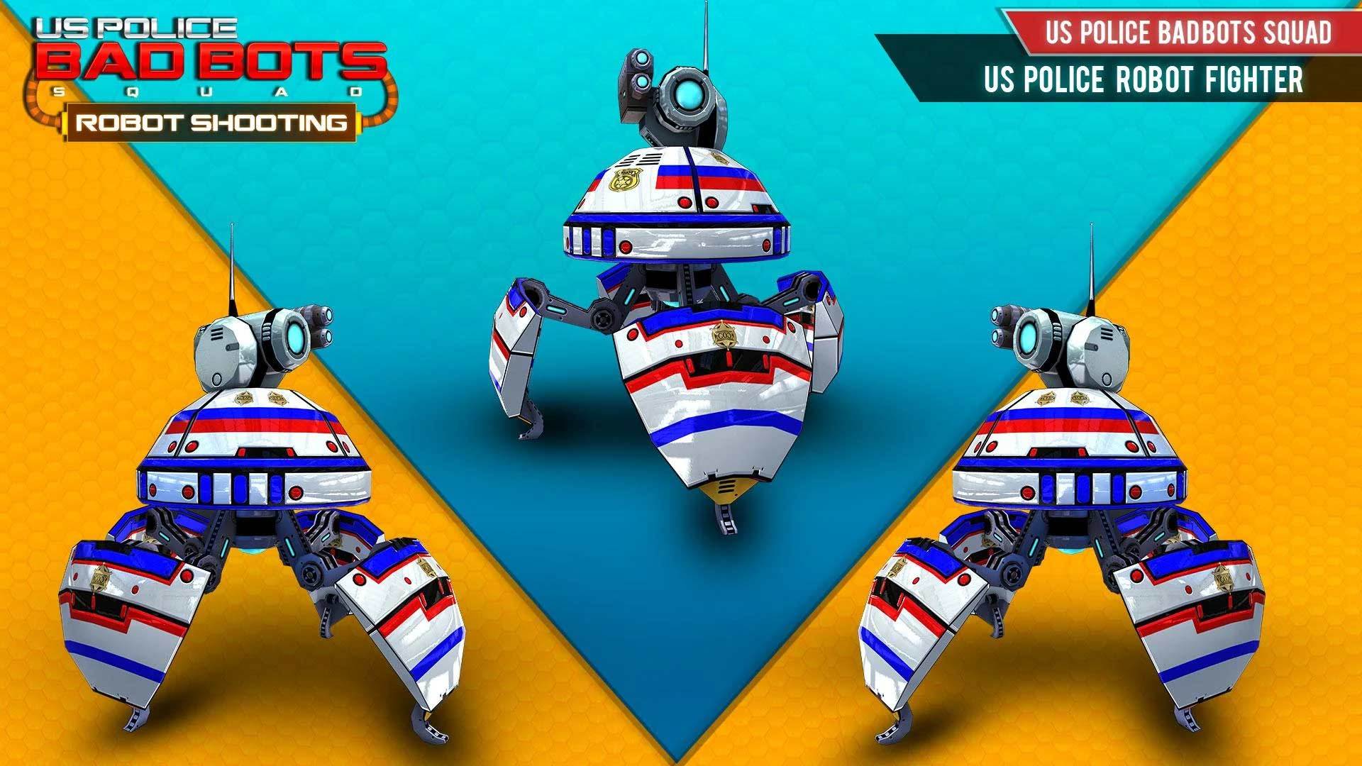 US Police Robot Shooting Games Game Screenshot