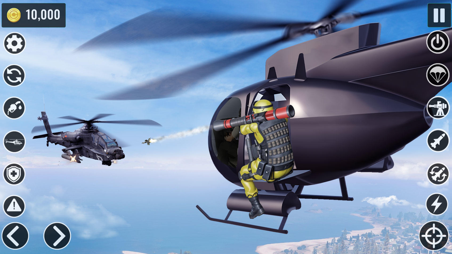 Cuplikan Layar Game Skywar Gunship Helicopter Game