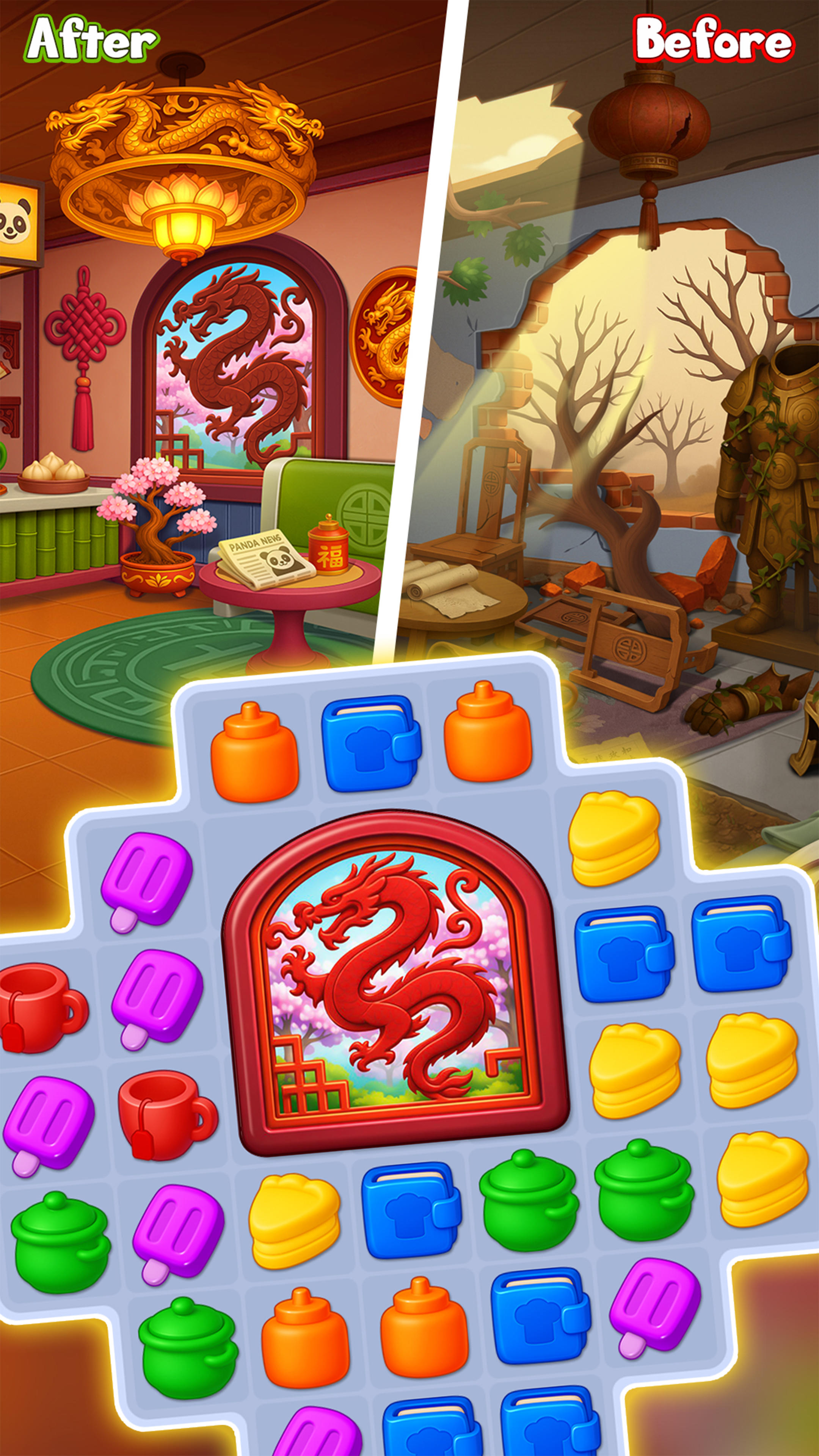 Cooking Mania : Match 3 Games Game Screenshot