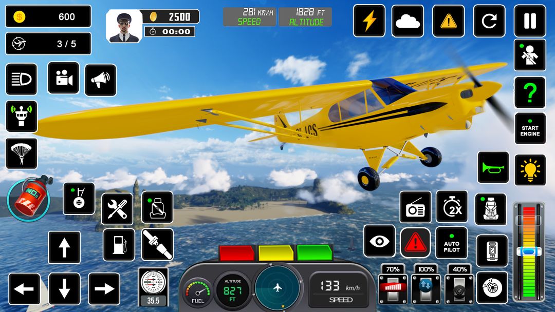 極端 飛機 模擬器年 飛行員 飛行 遊戲遊戲截圖