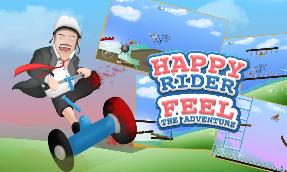 Happy Rider Wheels Game Screenshot