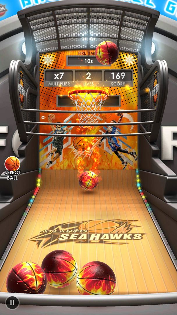 Screenshot of Basketball Flick 3D