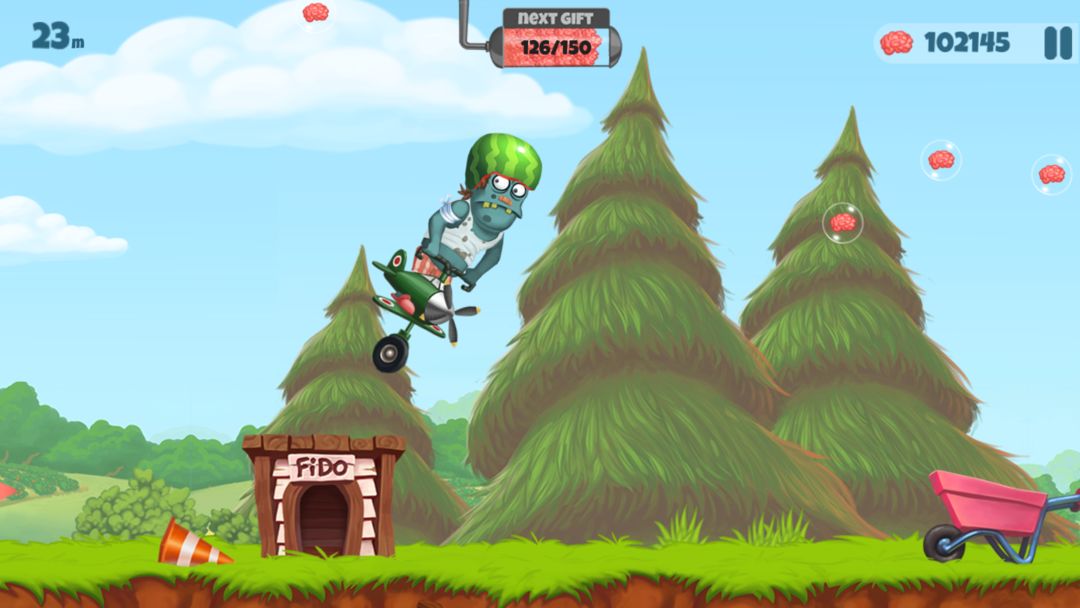 Zombie's Got a Pogo 게임 스크린 샷
