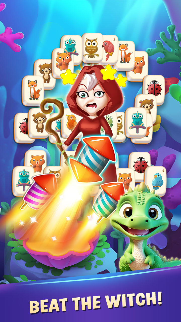 Mahjong Tiles Town Builder Game Screenshot