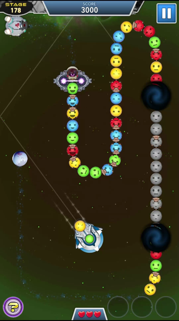 SpaceBlockBuster: MarbleBattle Game Screenshot
