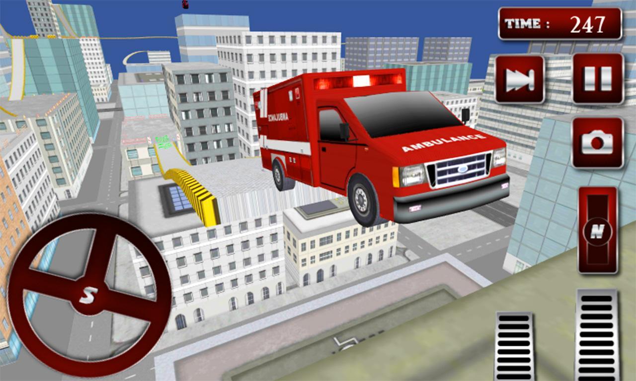Ambulance Rooftop Racer 3D ภาพหน้าจอเกม
