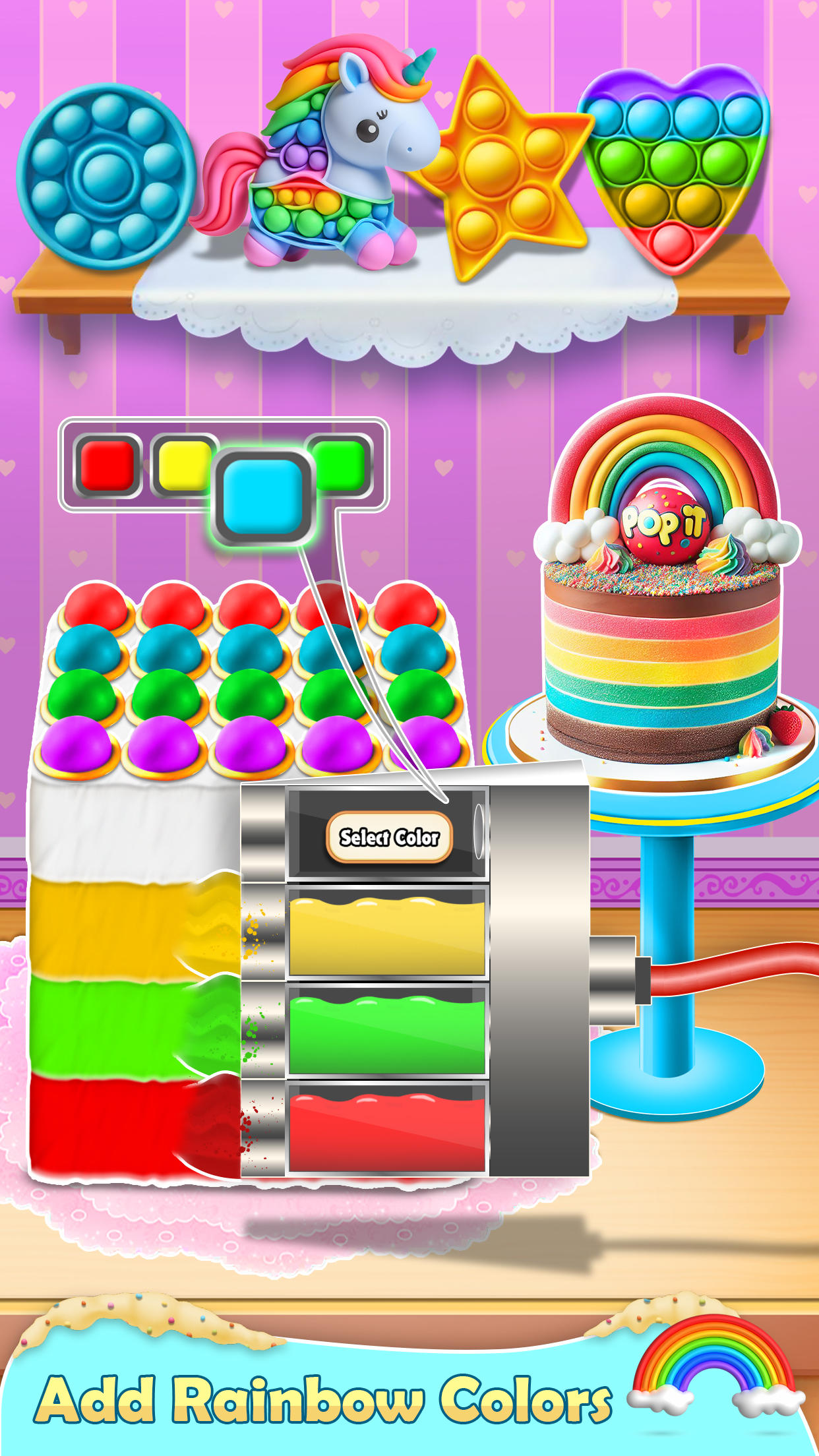 Cake Master DIY Popit Game Game Screenshot