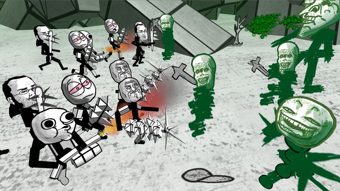 Zombie Meme Battle Simulator 게임 스크린 샷