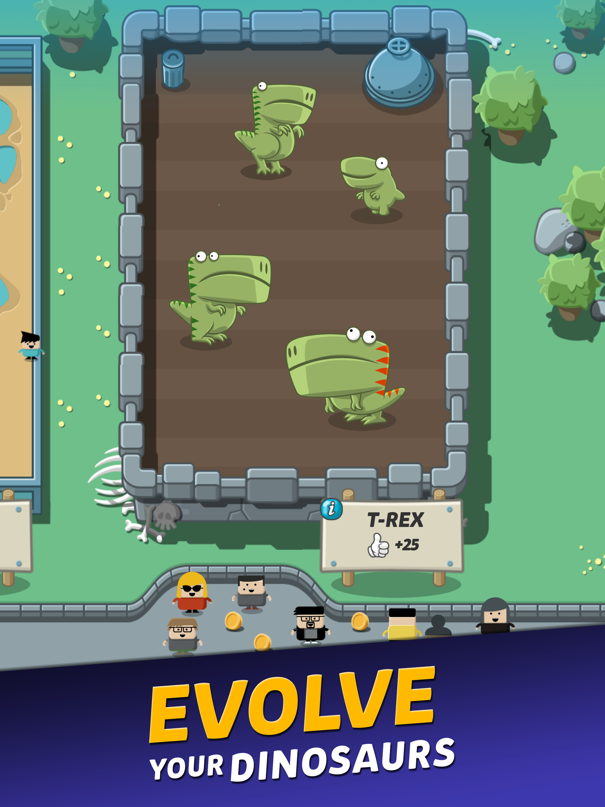 Crazy Dino Park Game Screenshot