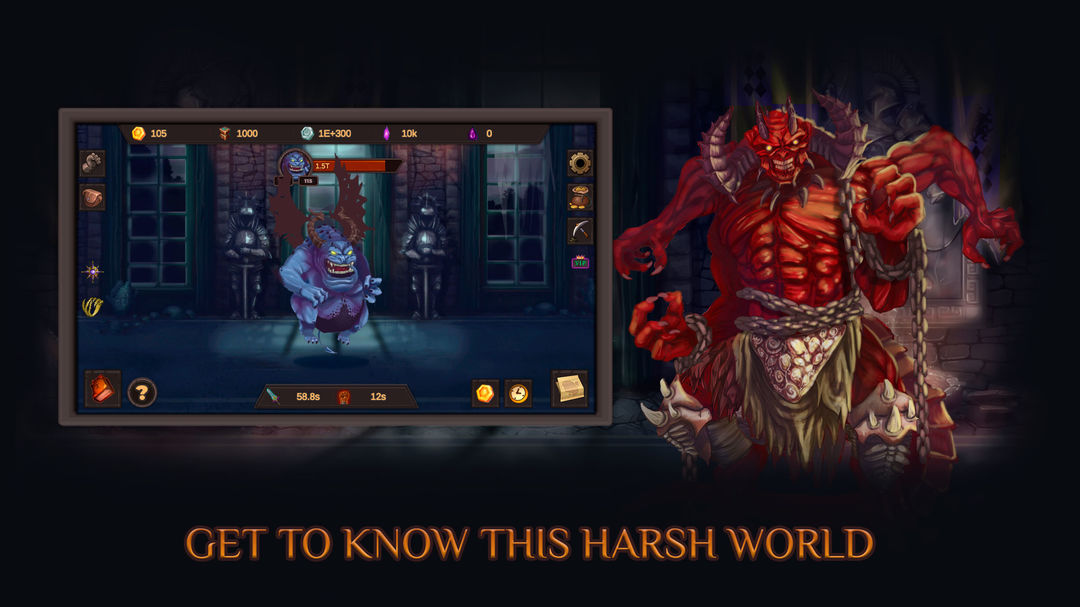 Tower of Misery: Endless Clicker of Dungeons ภาพหน้าจอเกม