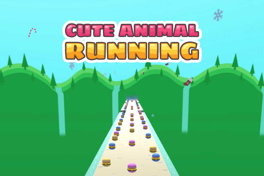 Screenshot dari video Cute Animal Running 3D