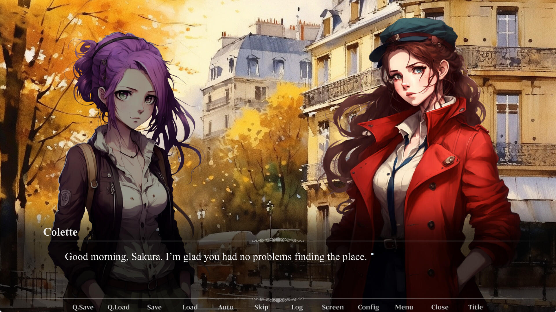 Screenshot of Sakura in Paris
