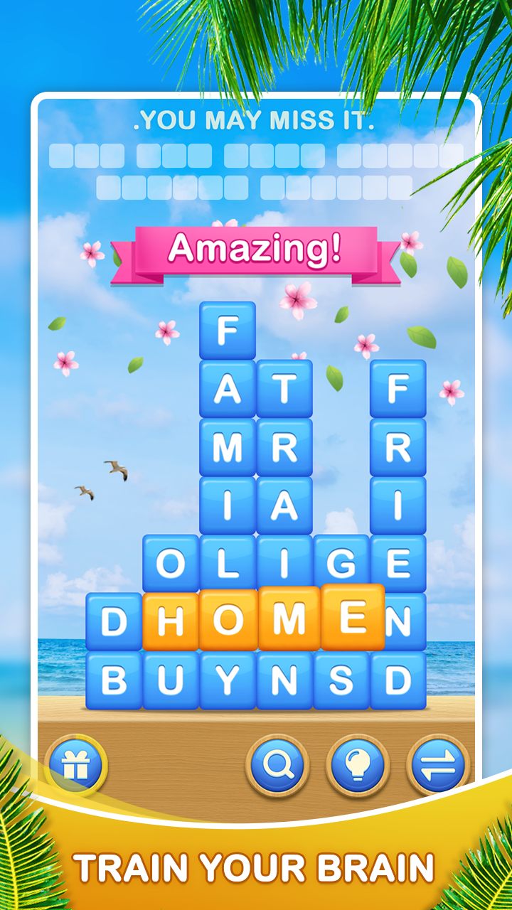 Captura de Tela do Jogo Word Block: Brain Puzzle Game