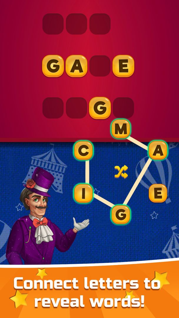 Circus Words: Magic Puzzle screenshot game