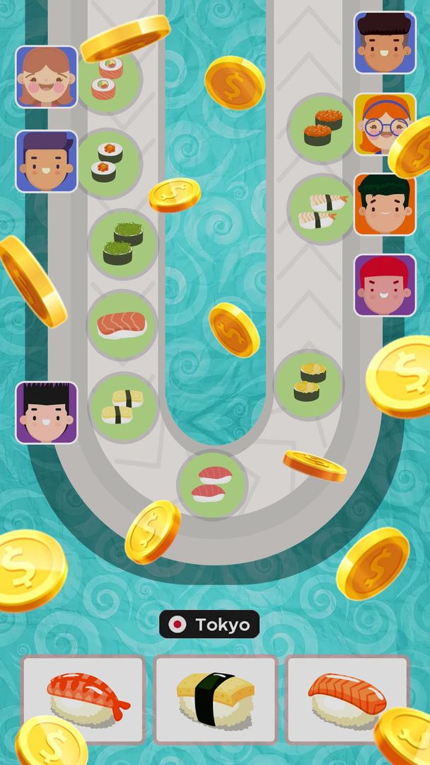 Sushi Tycoon -  Idle Cooking Game 게임 스크린 샷