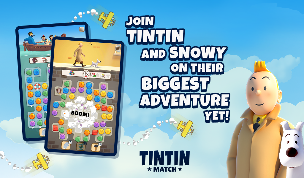 Captura de Tela do Jogo Combina com o Tintin