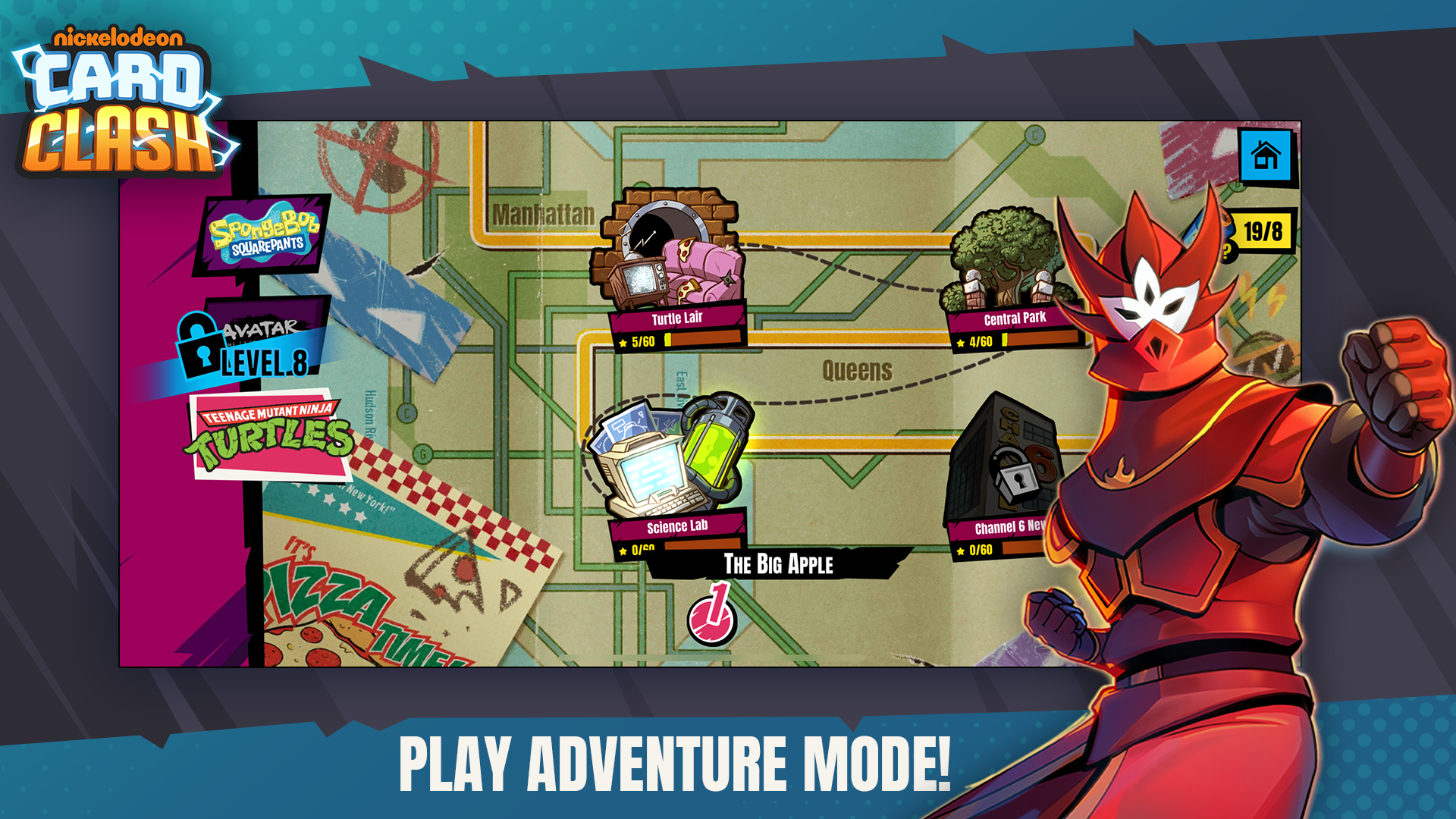 Nickelodeon Card Clash Game Screenshot
