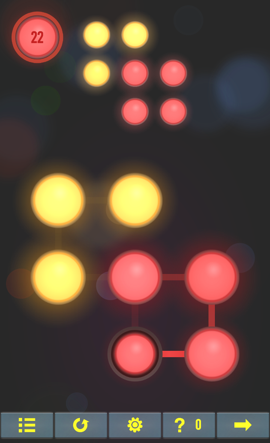 Captura de Tela do Jogo Neon Hack: Pattern Lock Game