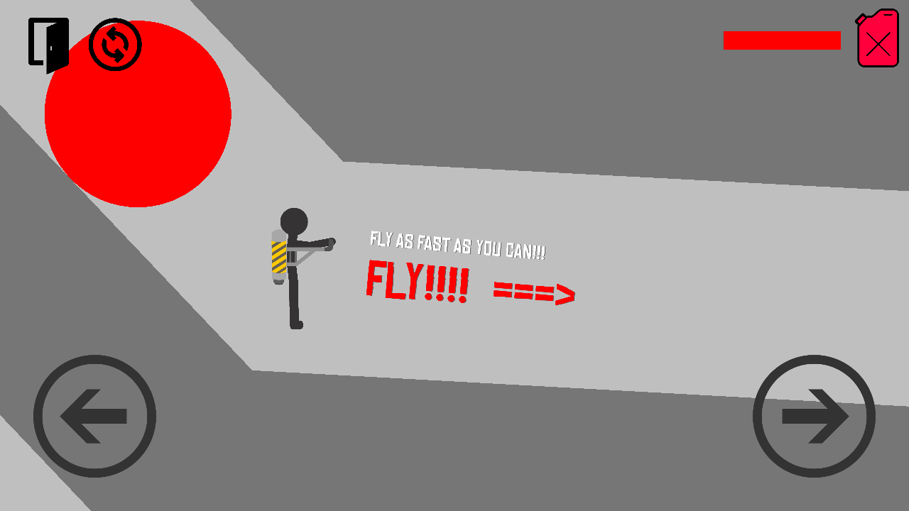 Stickman fly flight 게임 스크린 샷