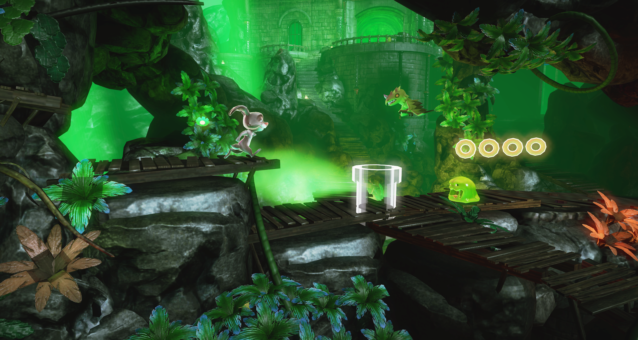 Super Rabbit Adventure 4 Phone Game Screenshot