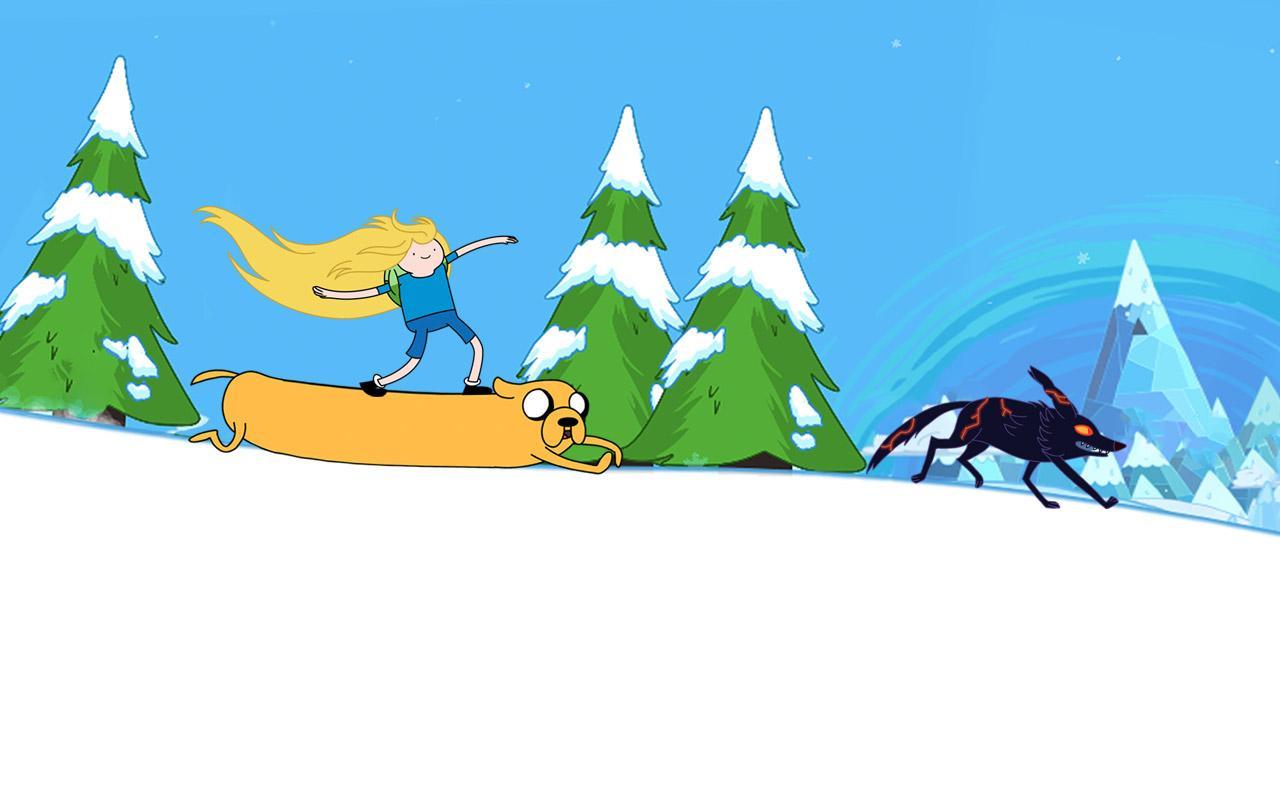 Ski Safari: Adventure Time Game Screenshot