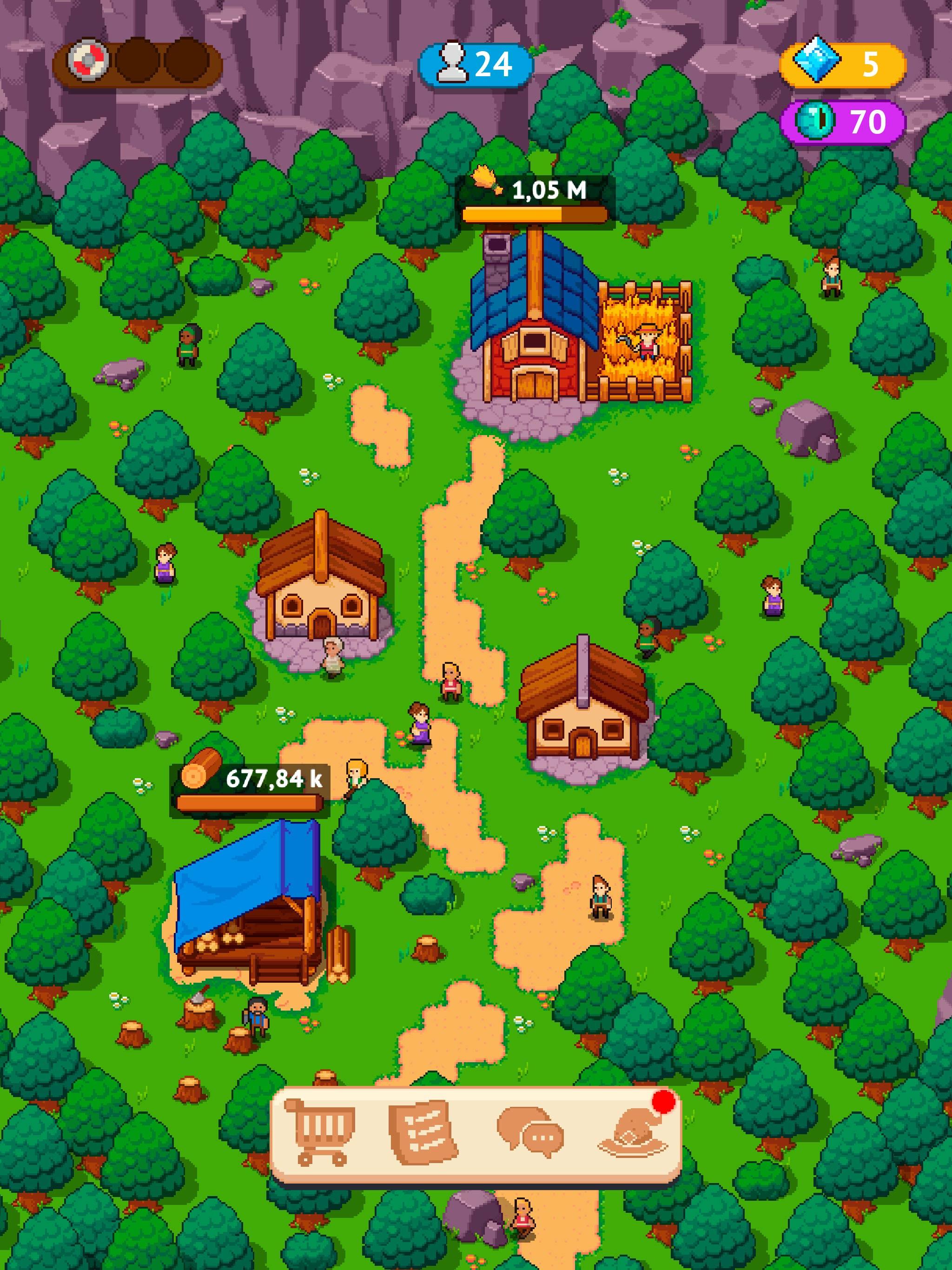 Idle Town Master - Pixel Game Game Screenshot