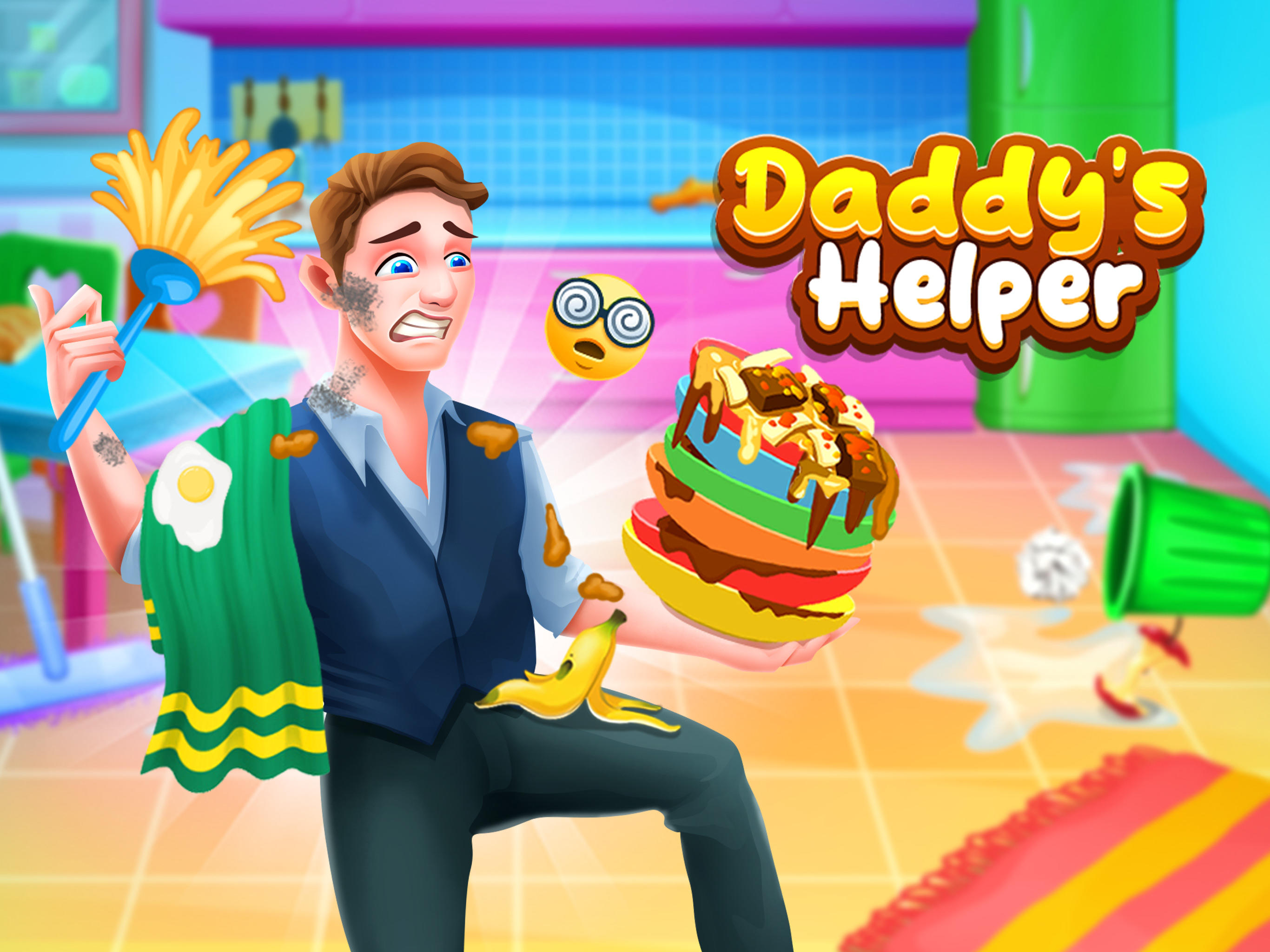 Cuplikan Layar Game Daddy’s Helper-House Organizer