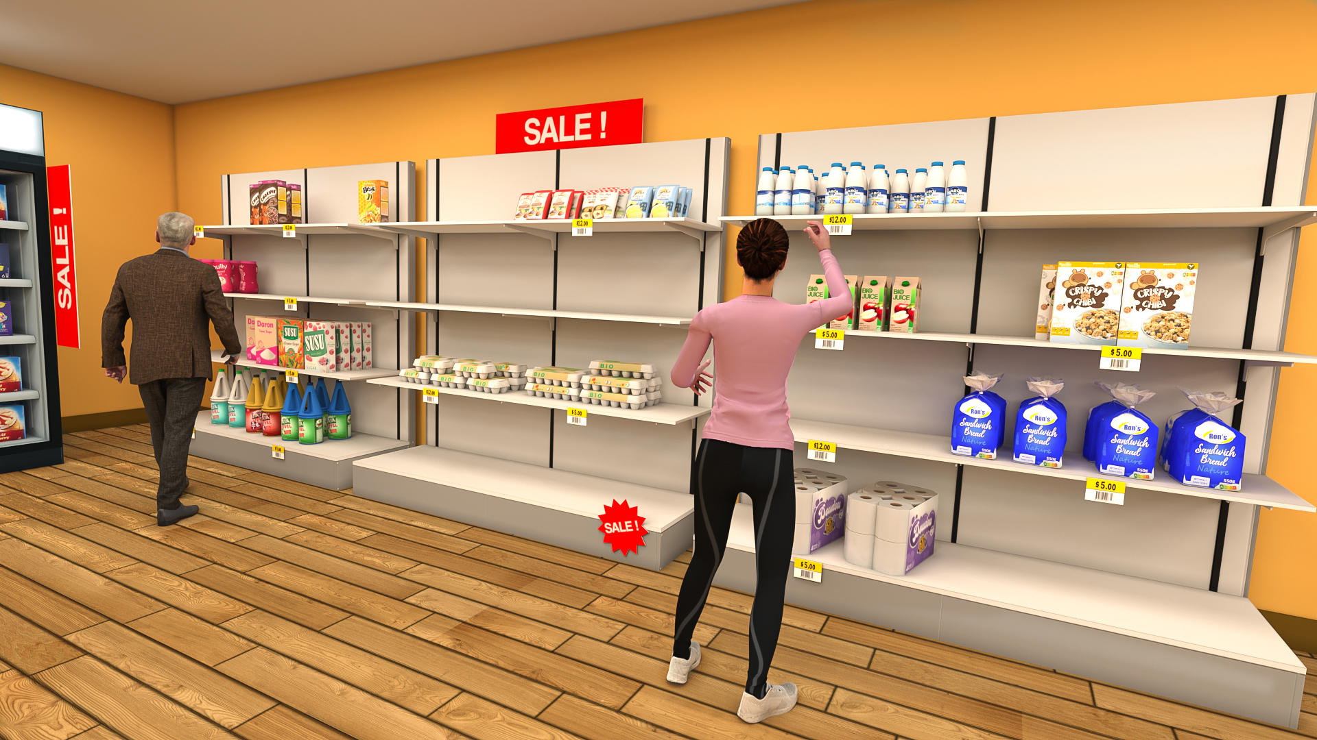 Screenshot of Supermarket Cashier Mall Games