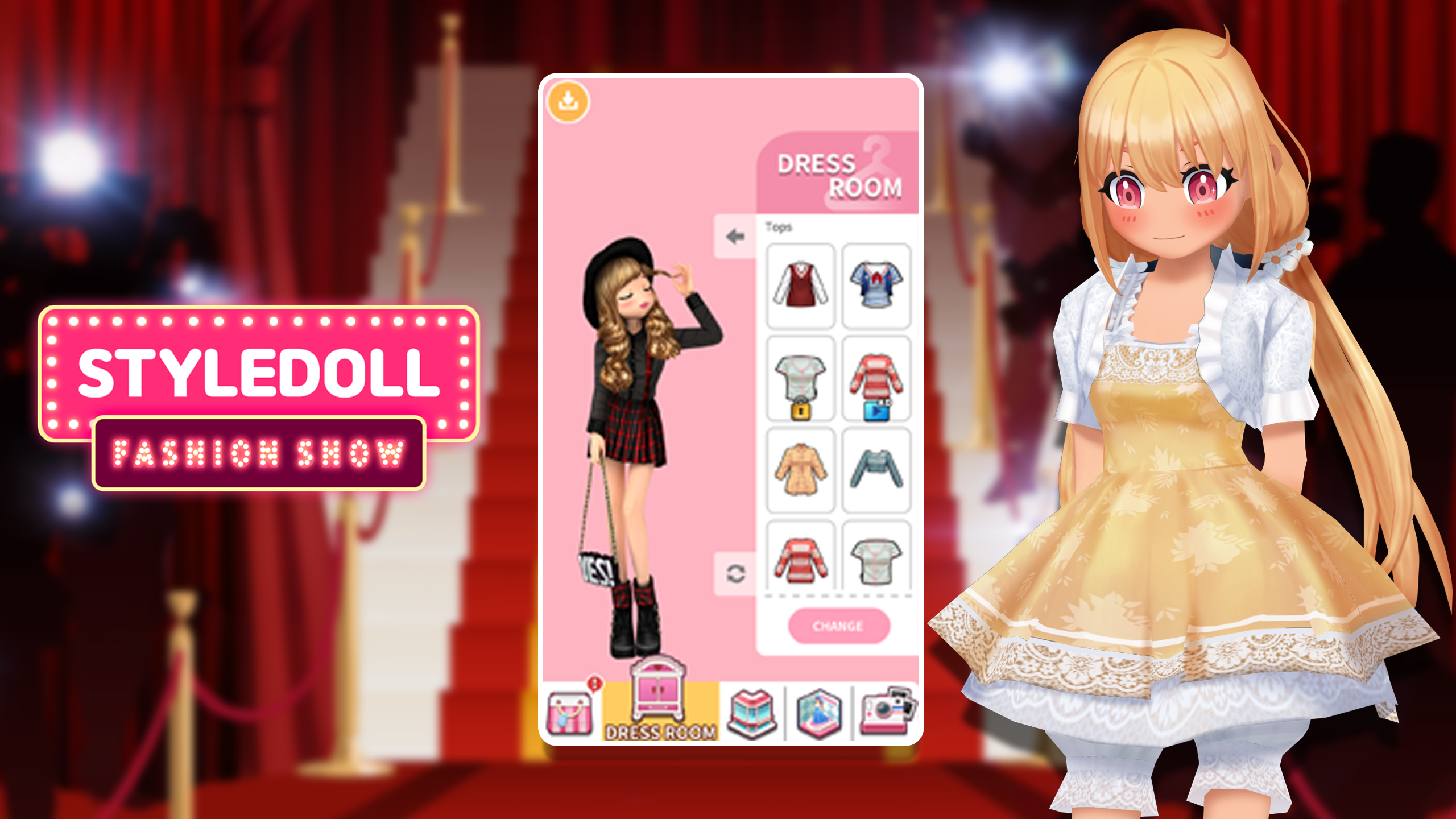 Girl-Styledoll Fashion Show Game Screenshot