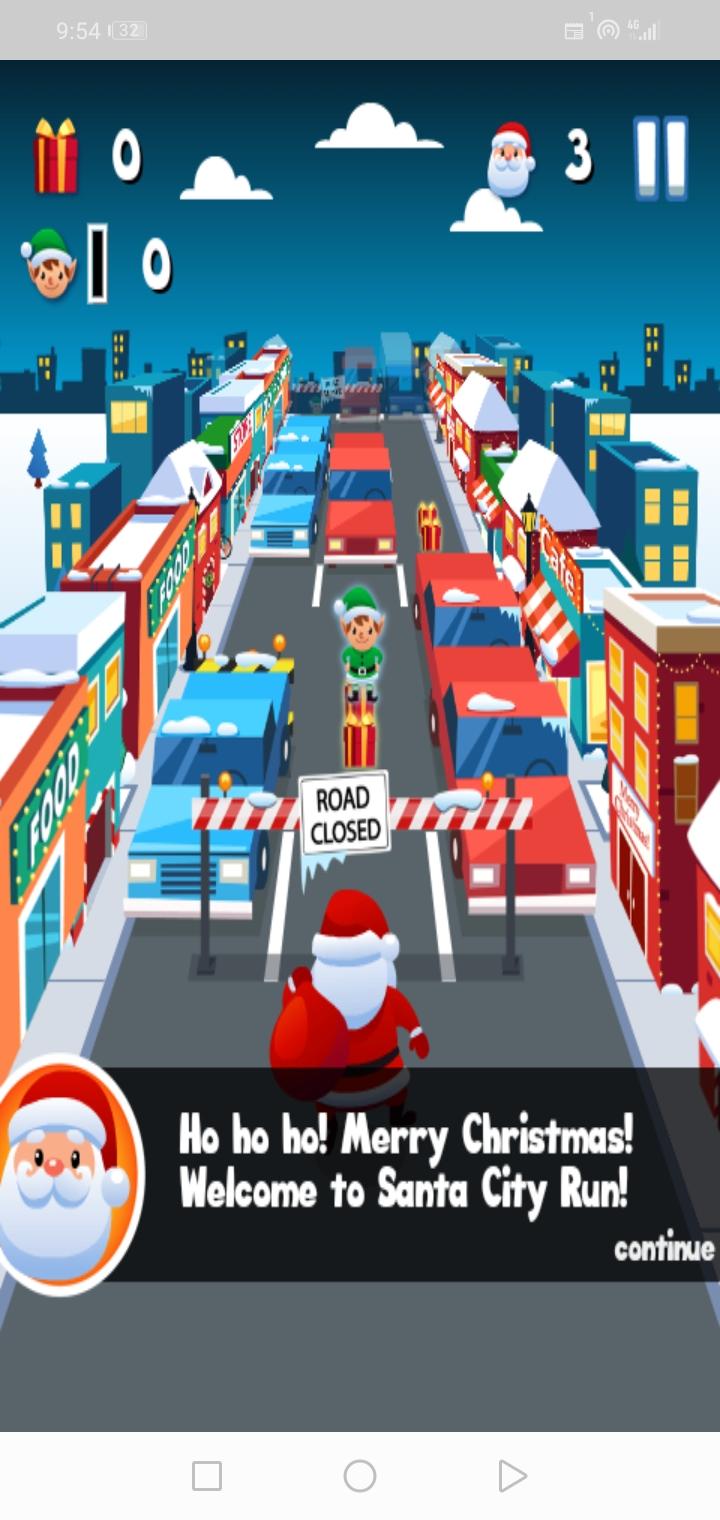 Cuplikan Layar Game Santa City Fun Game