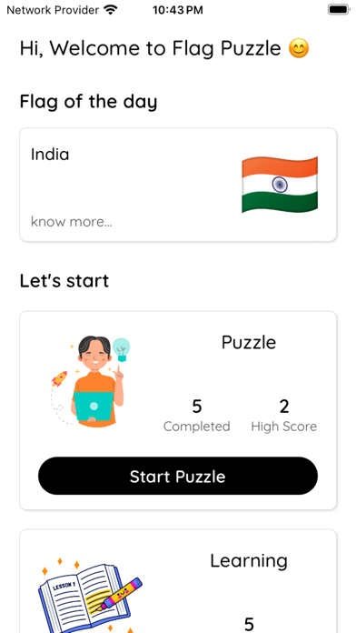 Flag Puzzle! Game Screenshot