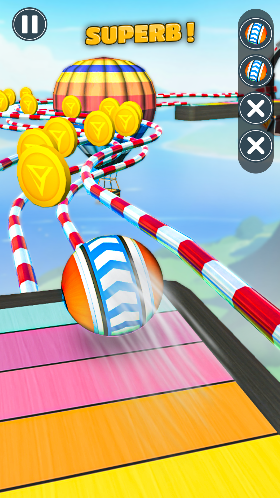 Cuplikan Layar Game Rolling Ball - Going Balls 3d