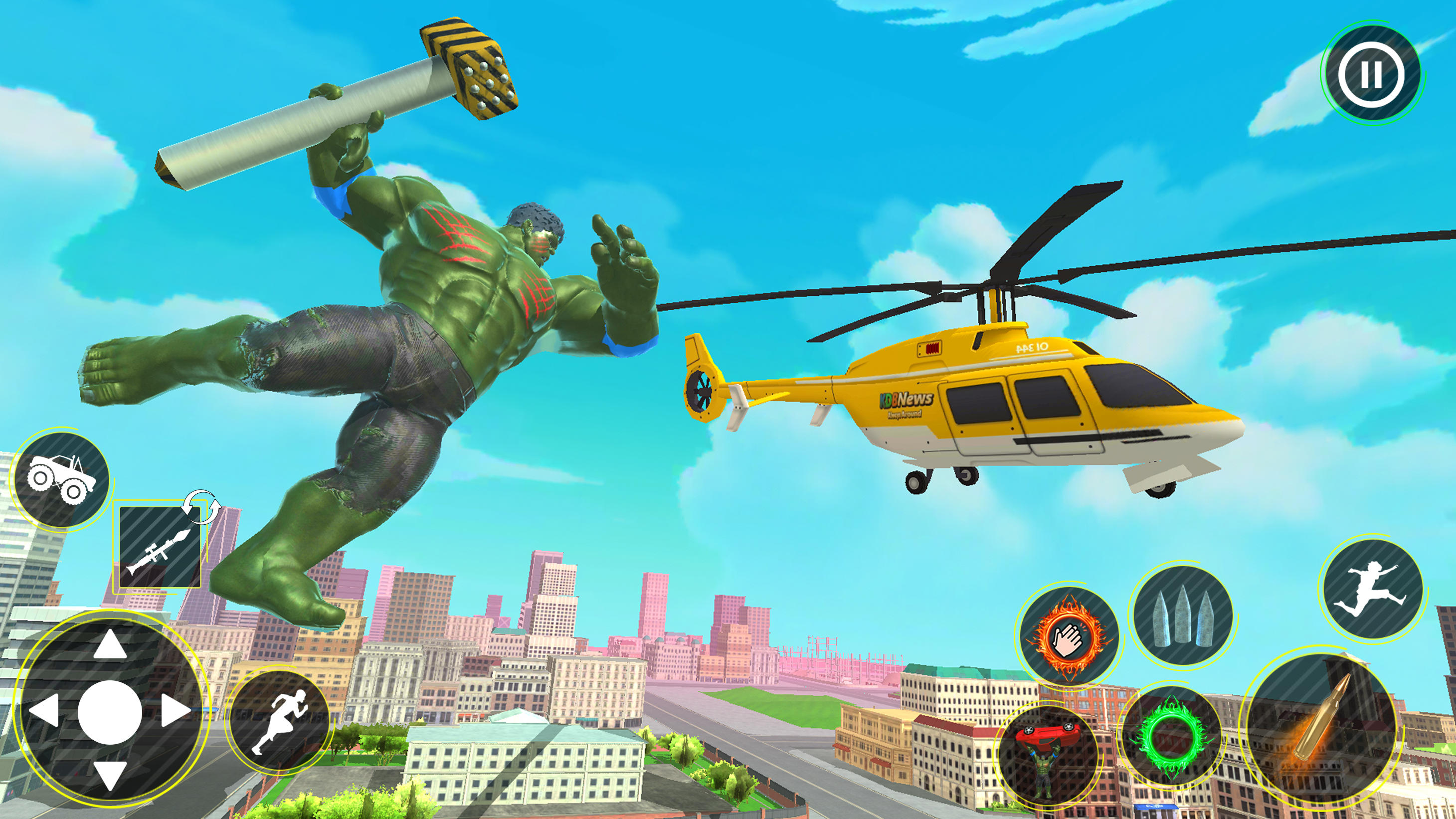 Incredible Monster Hero 3D War Game Screenshot