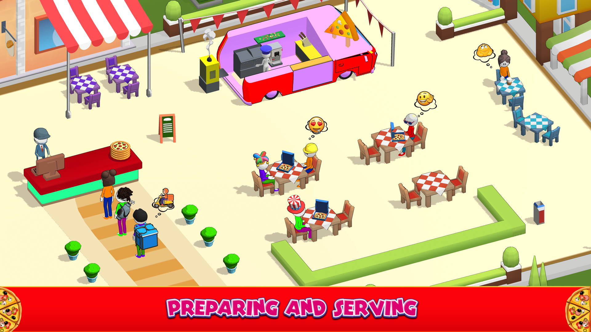 Pizza Cooking Games: Pizzarush Game Screenshot