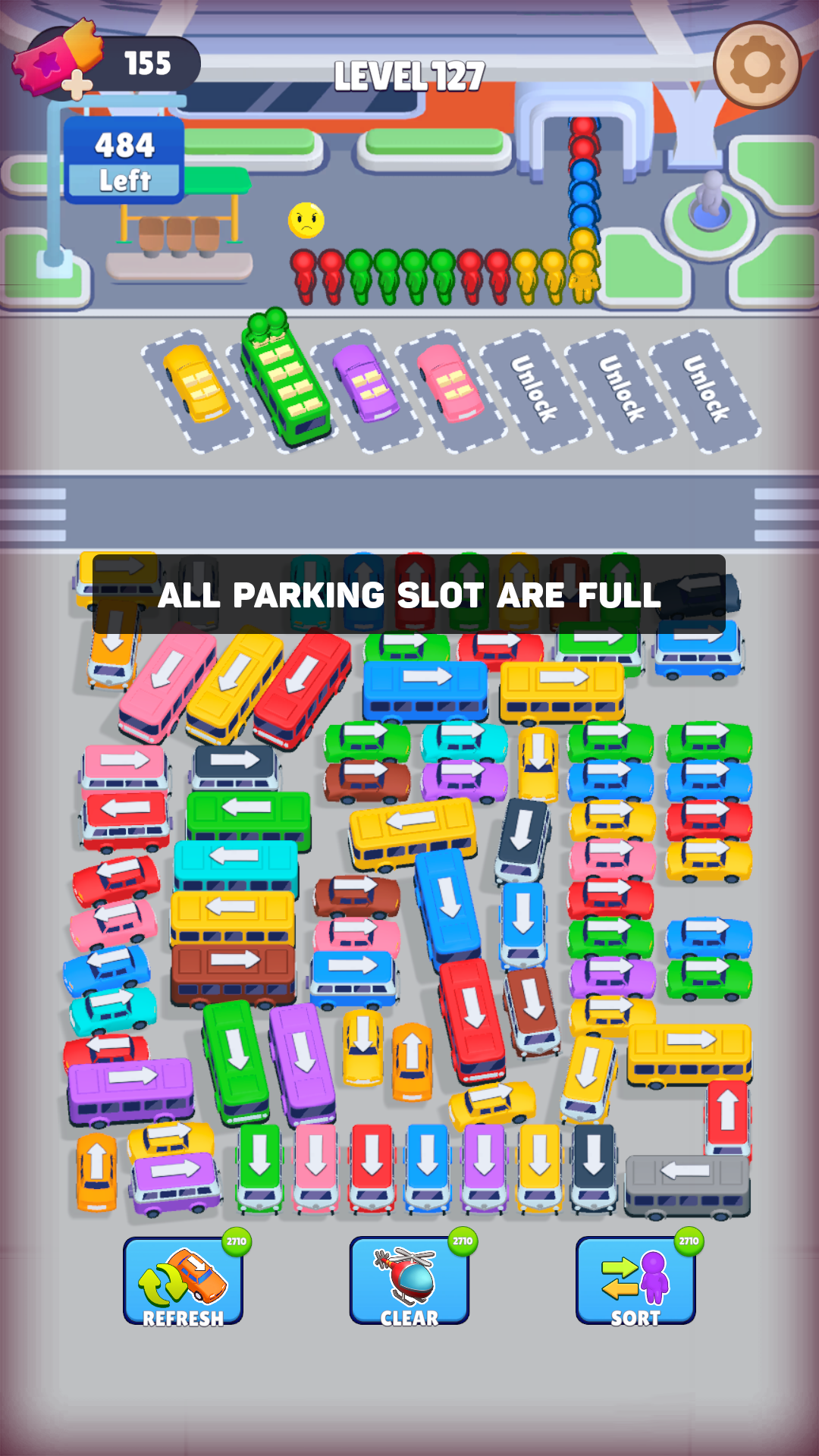 Bus Sort: Car Parking Jam Game Screenshot