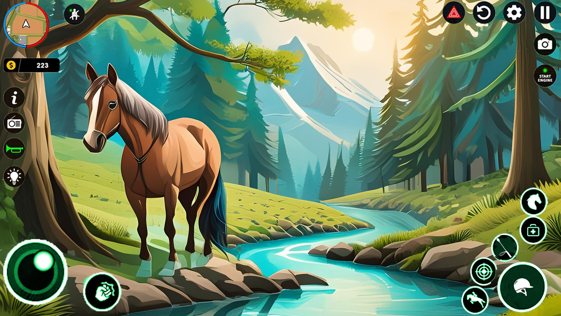 Virtual Horse Farm Riding 3d Game Screenshot