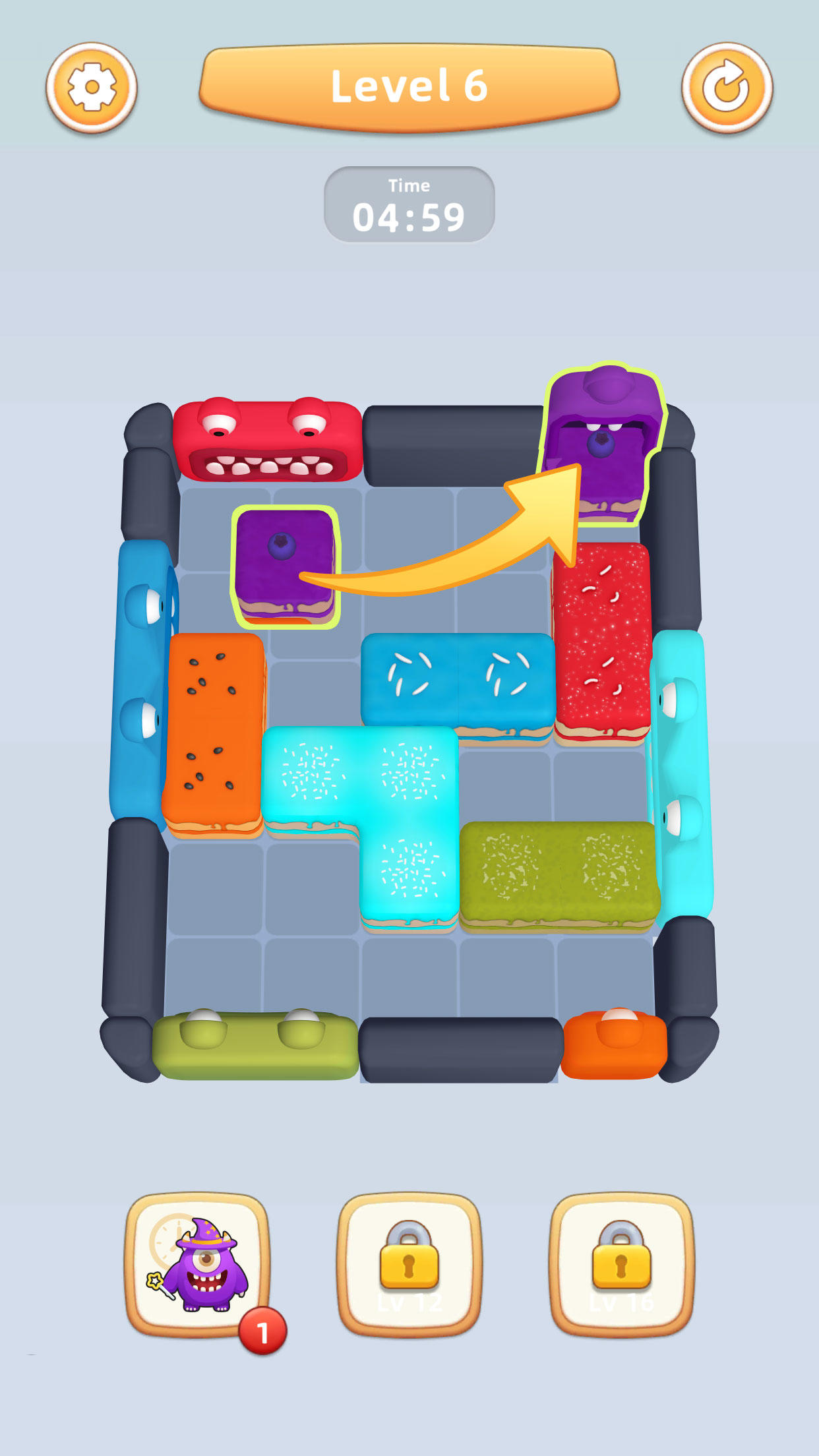 Block Remove: Cake Block Jam Game Screenshot
