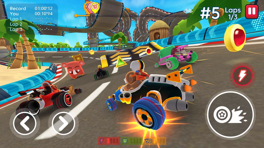 Screenshot of Starlit On Wheels: Super Kart