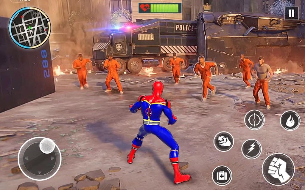 Screenshot of Spider Man Rope Hero Gangster