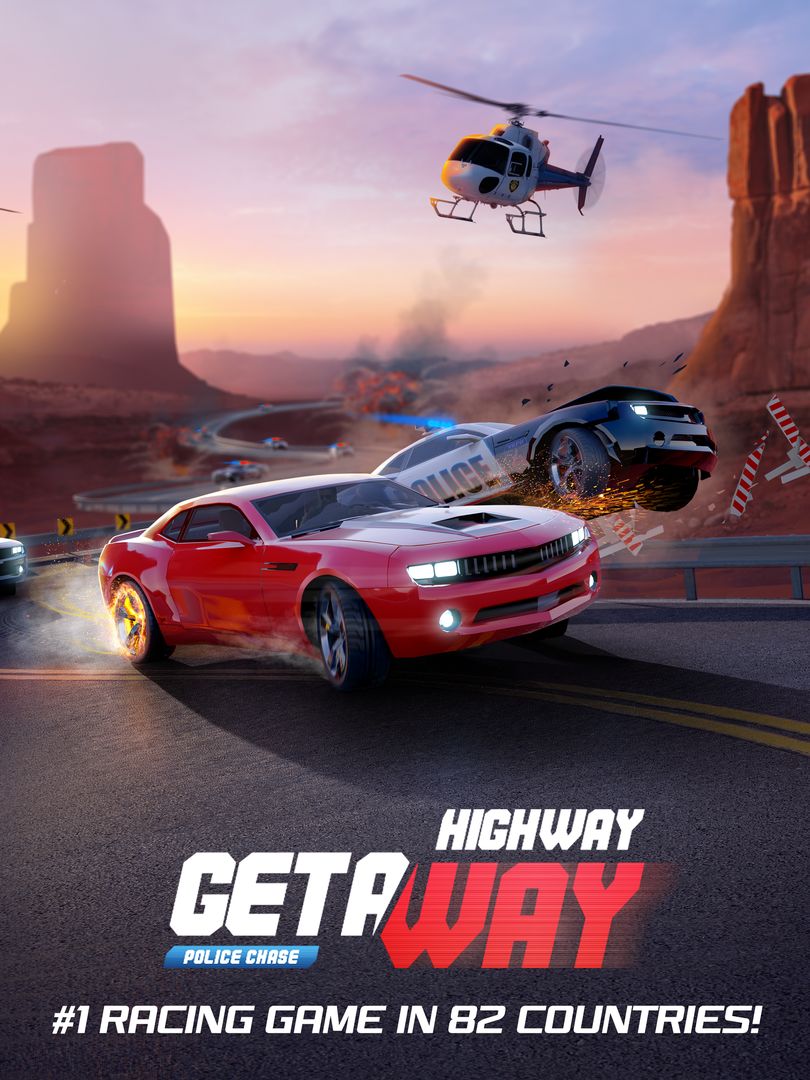 Screenshot of Highway Getaway: Police Chase